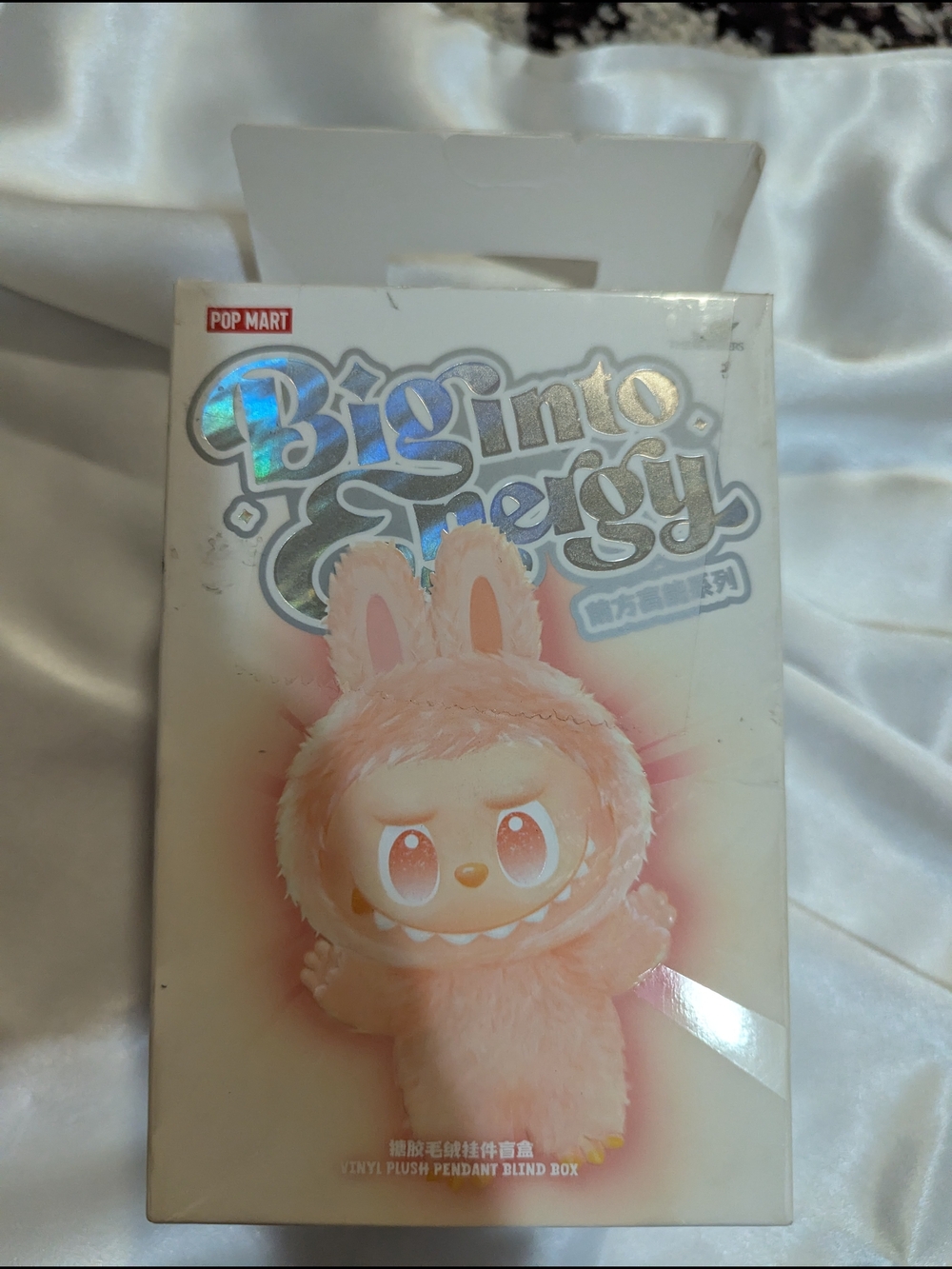 Pop Mart Big into Energy Pink Bunny Vinyl Plush Pendant